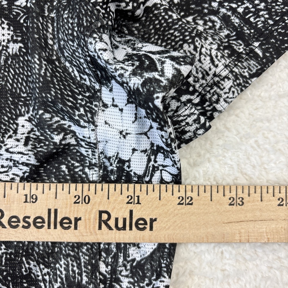 LULULEMON Mens Athletic Running T-Shirt Large Floral Short Sleeve Reflective Tee - Picture 9 of 15